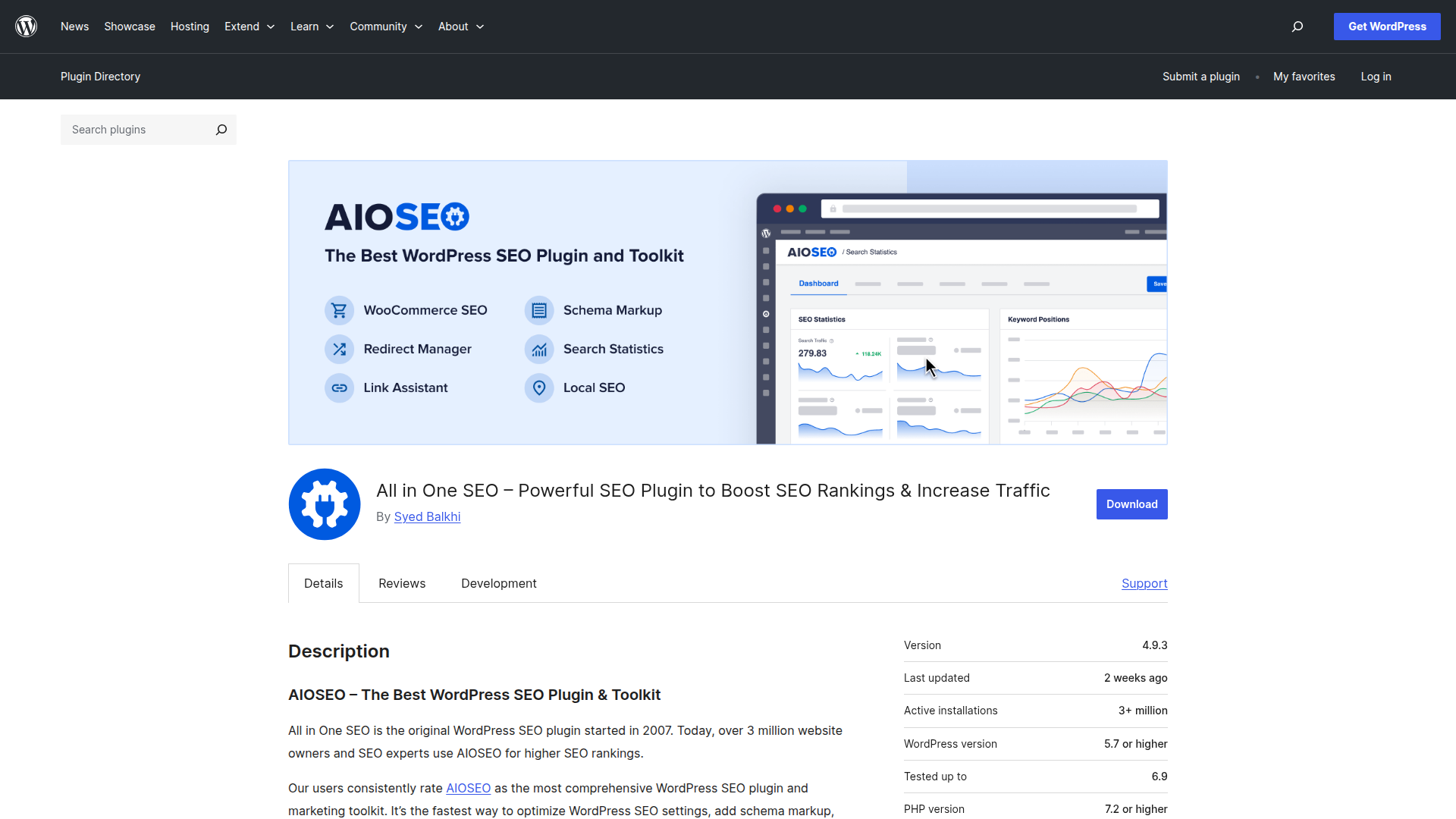 All in One SEO screenshot