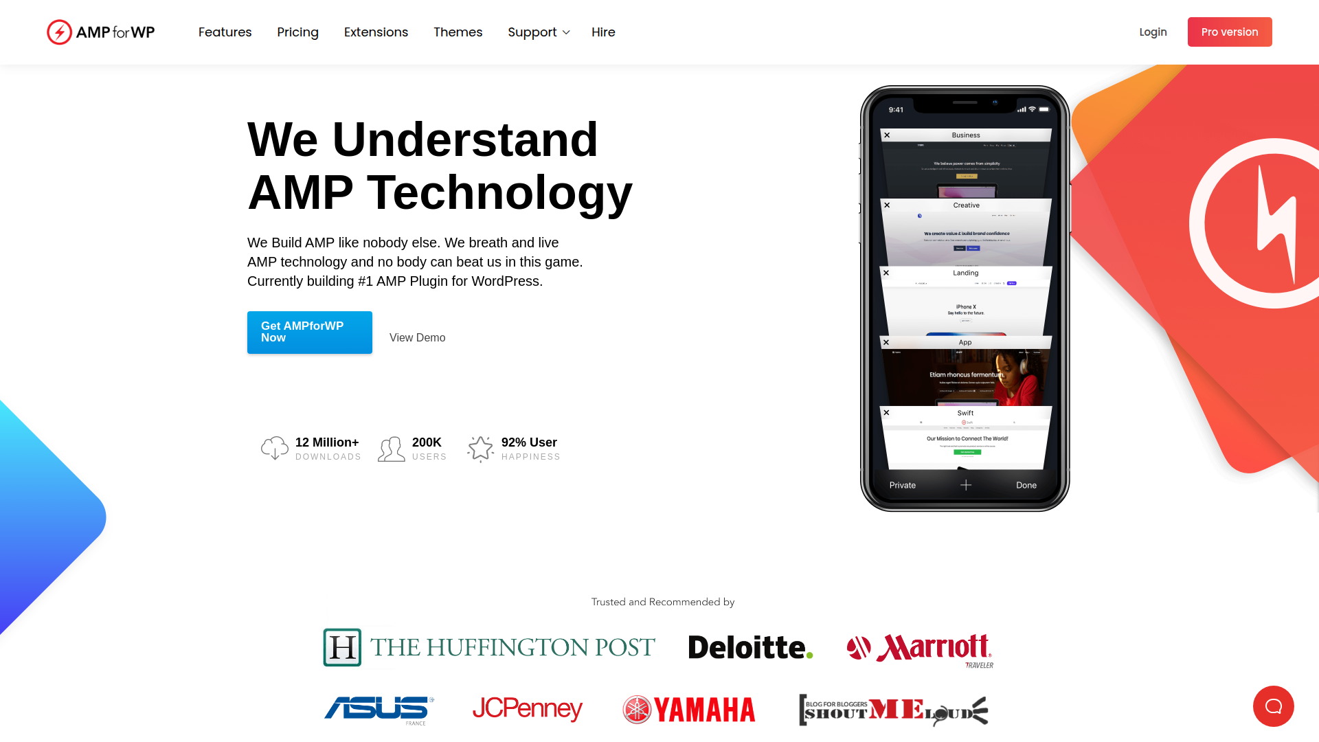 AMP for WP screenshot