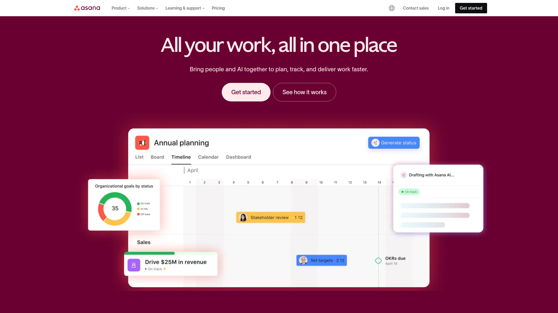 Asana screenshot