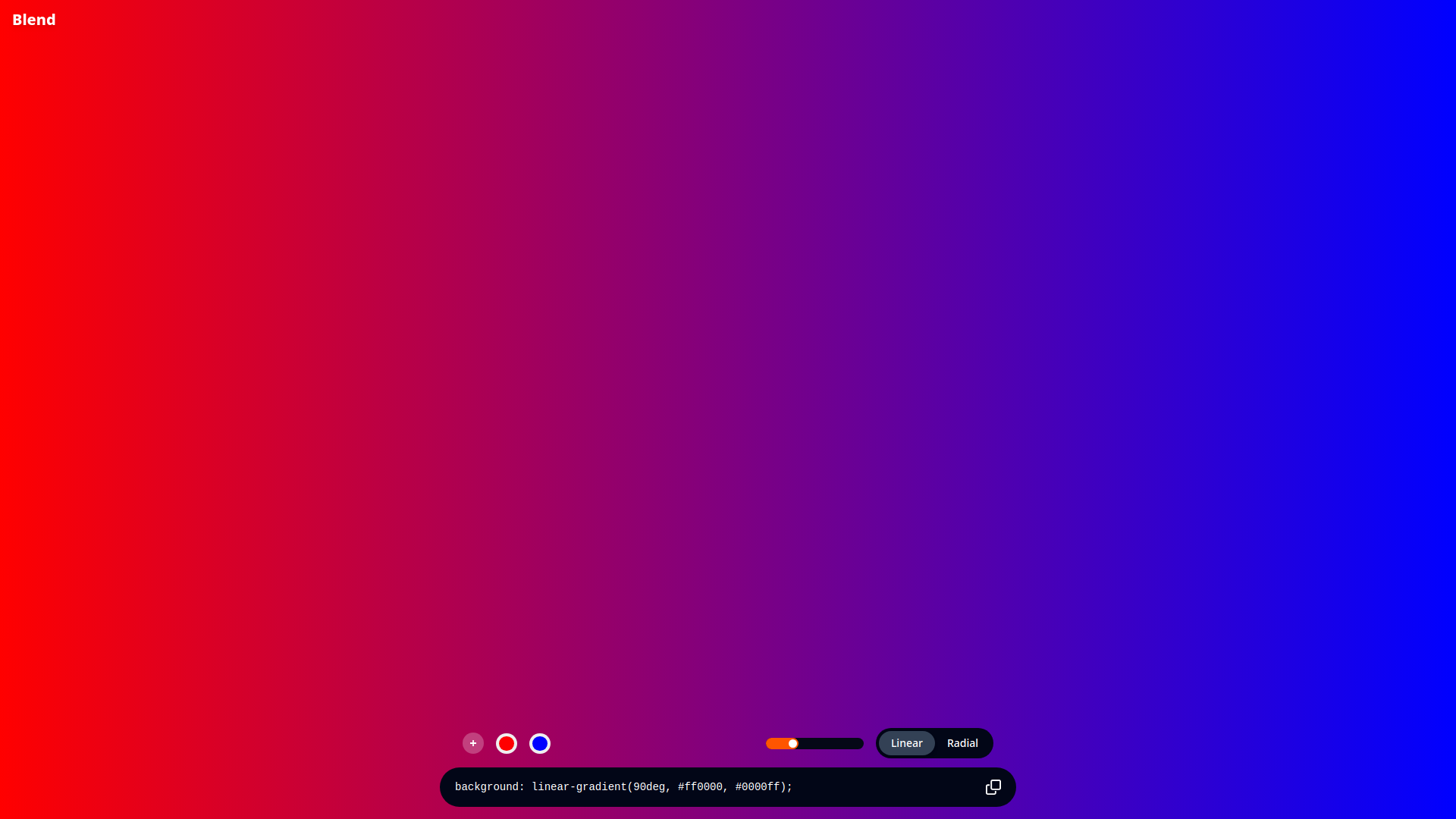 Blend screenshot