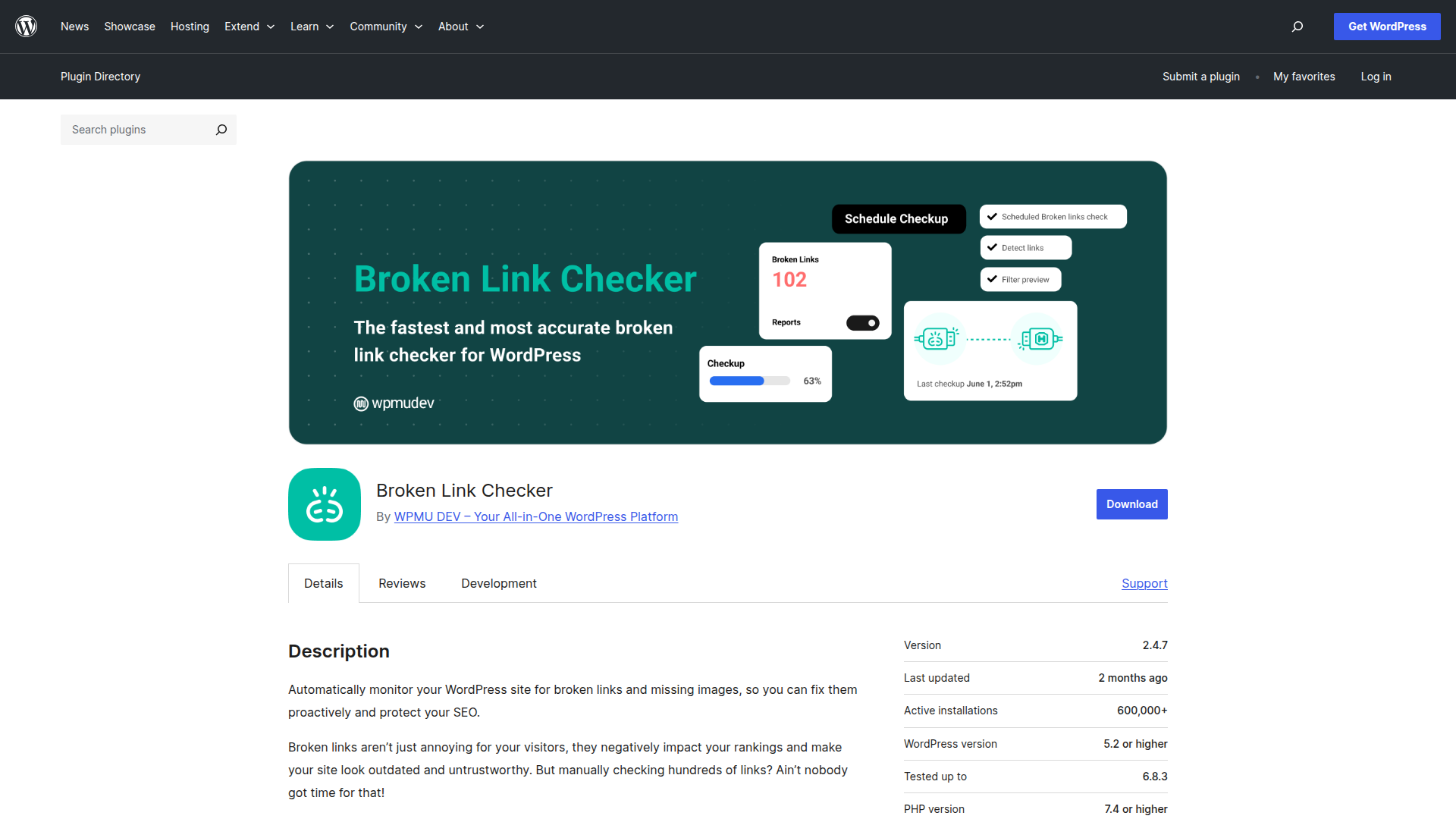 Broken Link Checker screenshot
