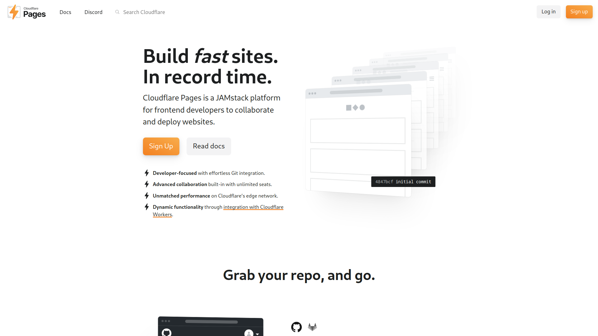 Cloudflare Pages screenshot