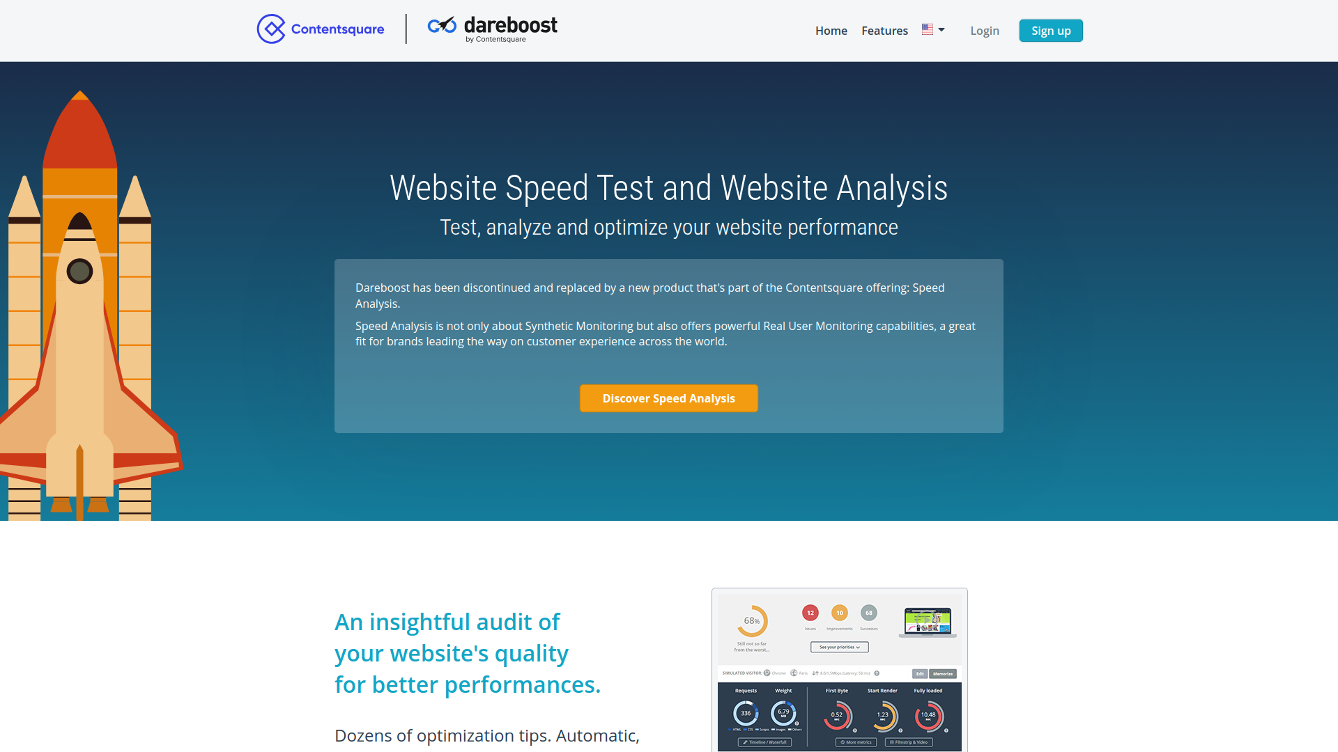 DareBoost screenshot