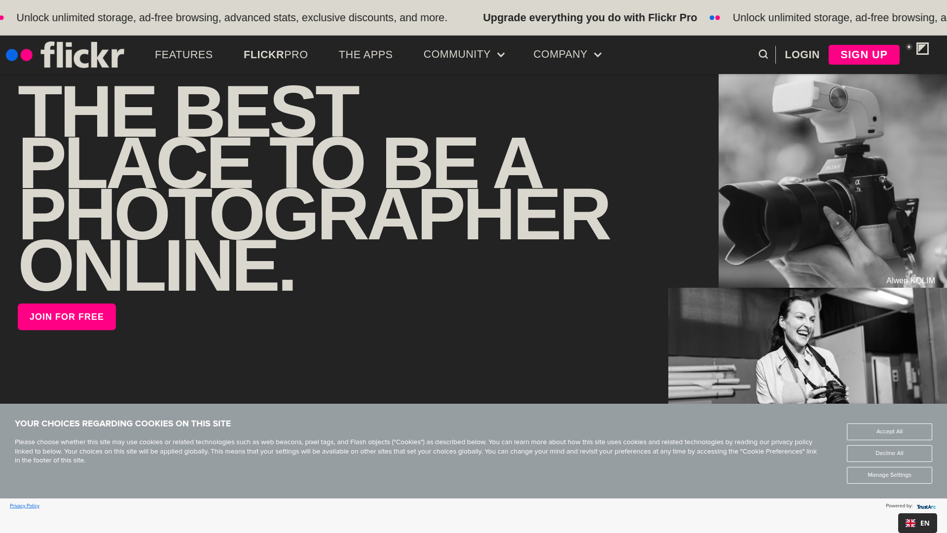Flickr screenshot