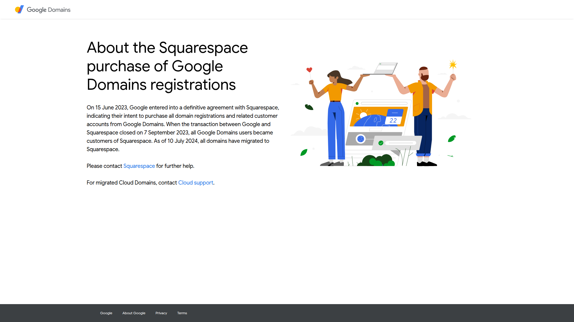 Google Domains screenshot