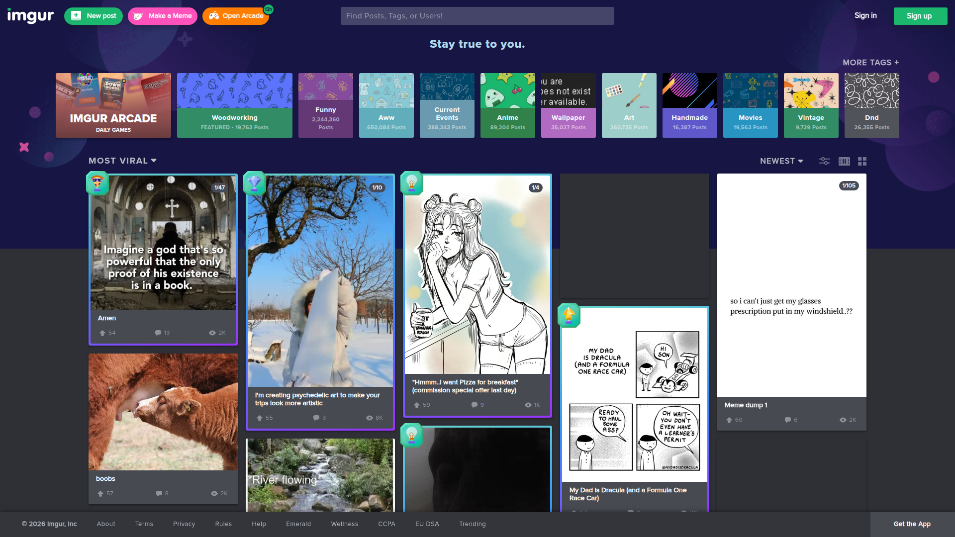 Imgur screenshot