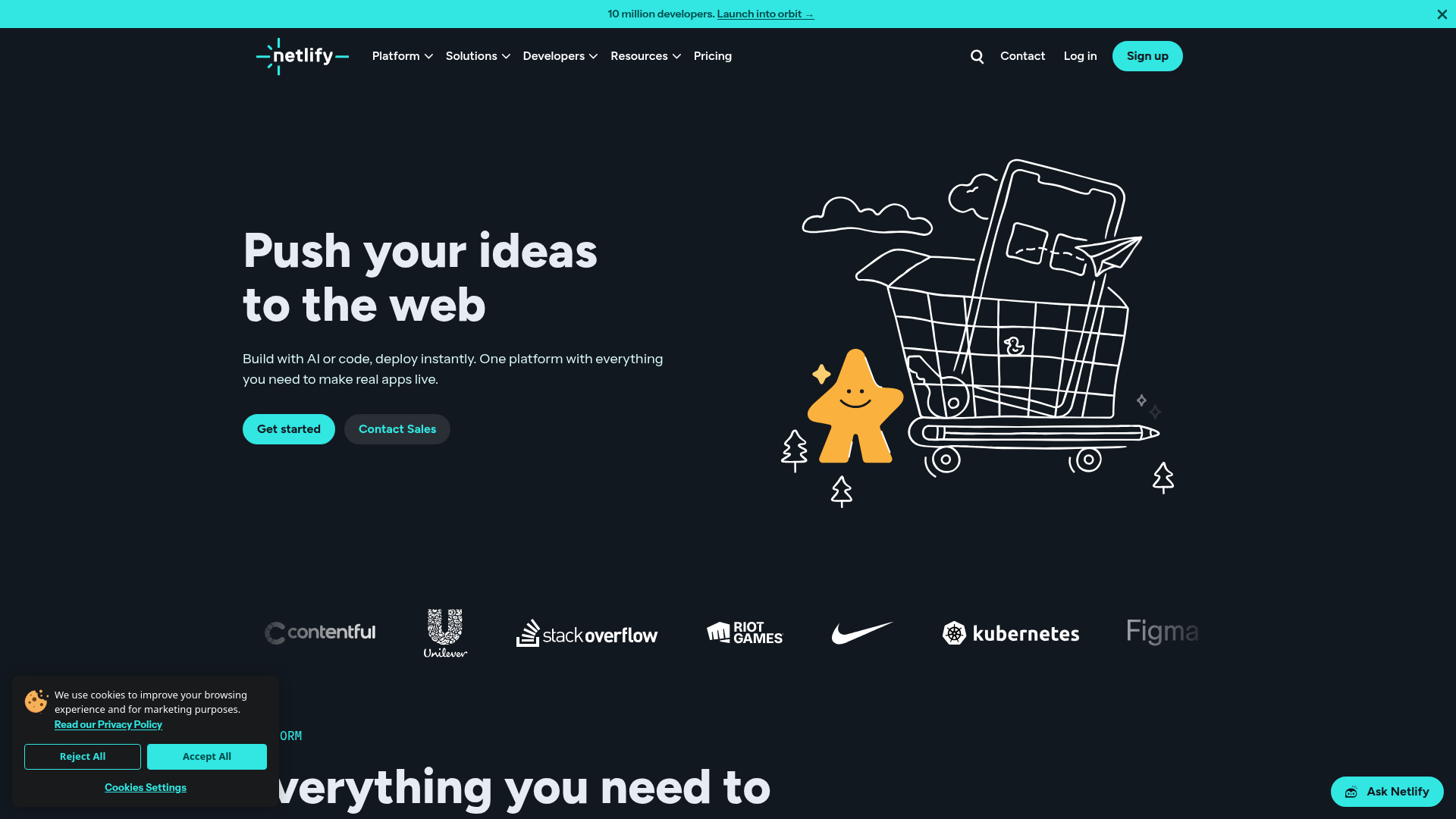 Netlify screenshot