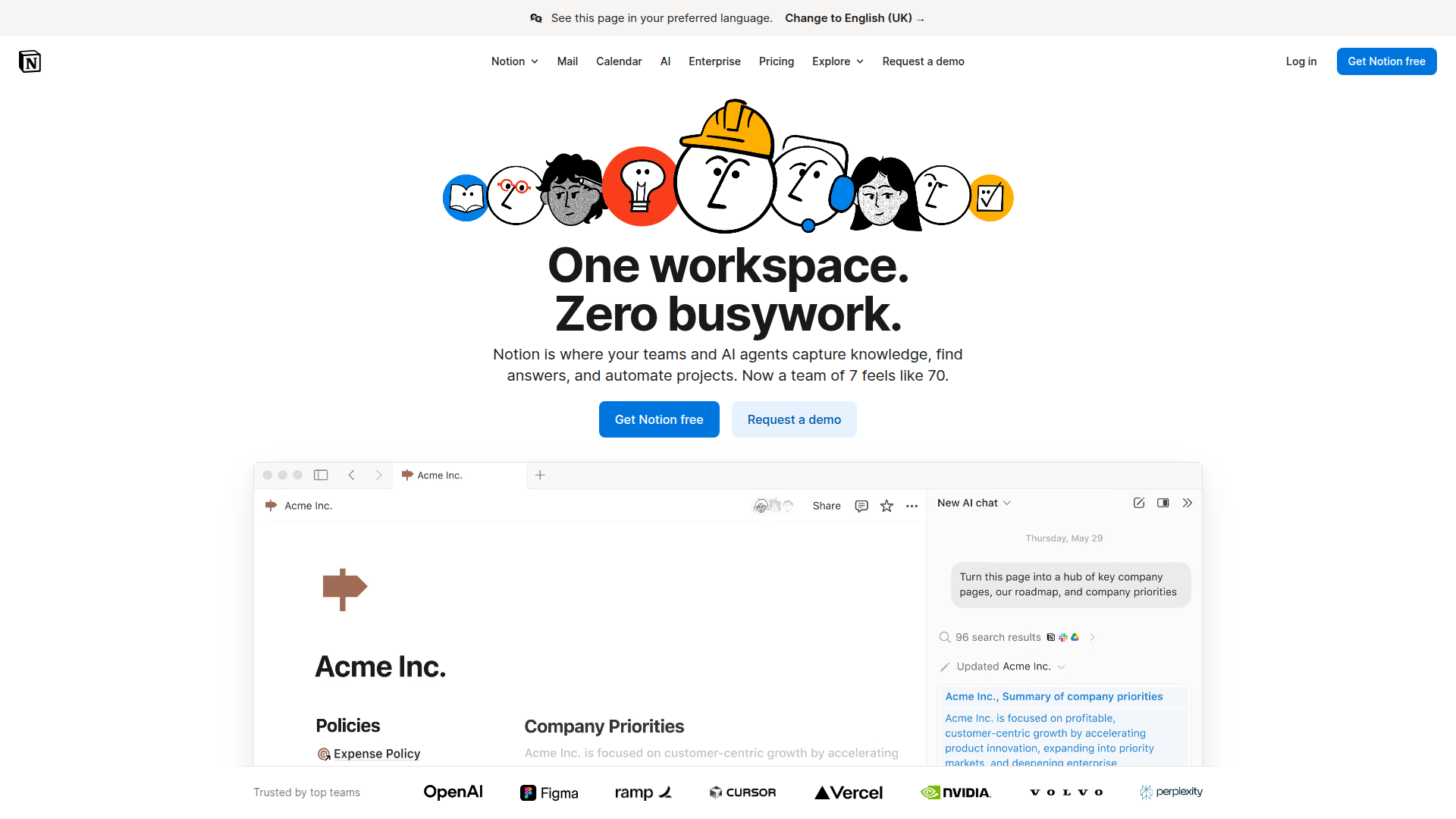Notion screenshot