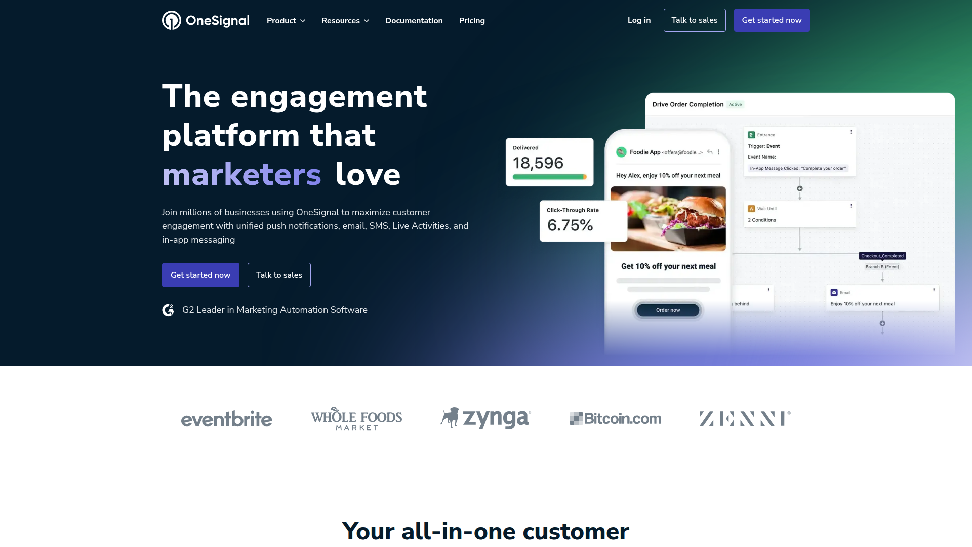 OneSignal screenshot
