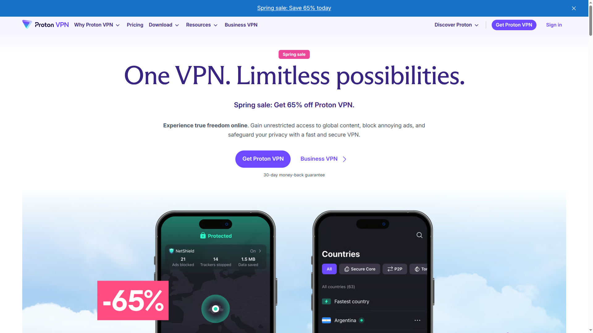 Proton VPN screenshot