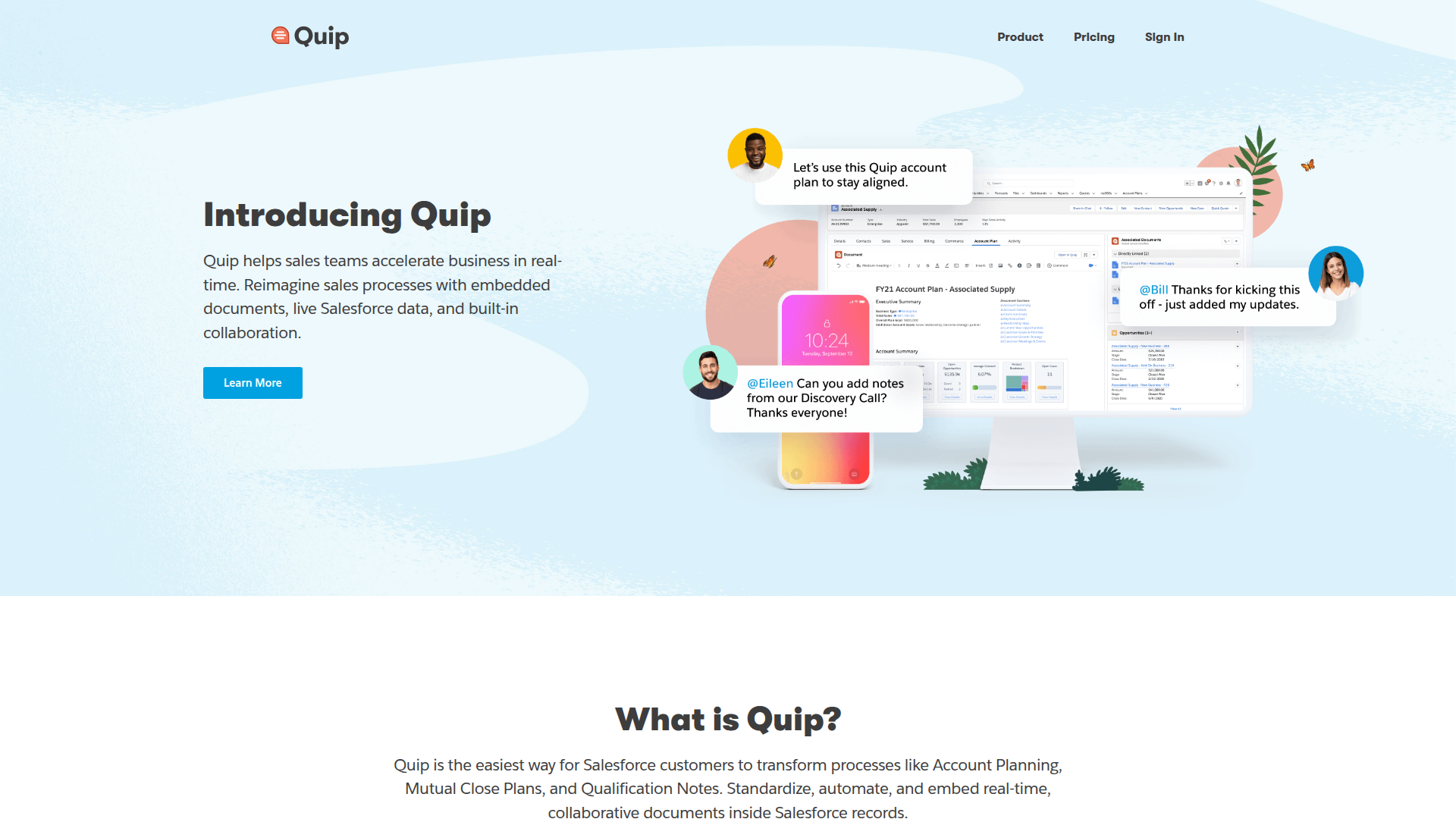 Quip screenshot