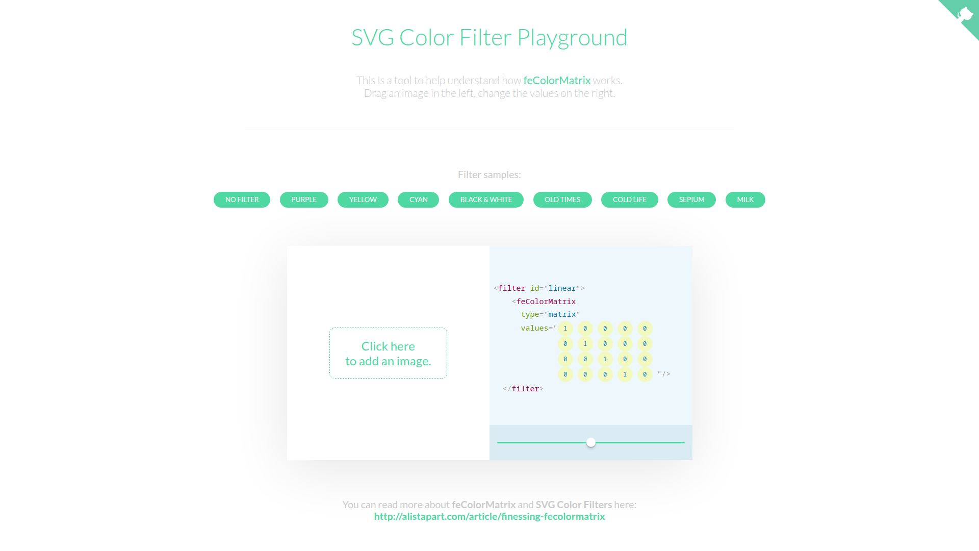 SVG Color Filter screenshot