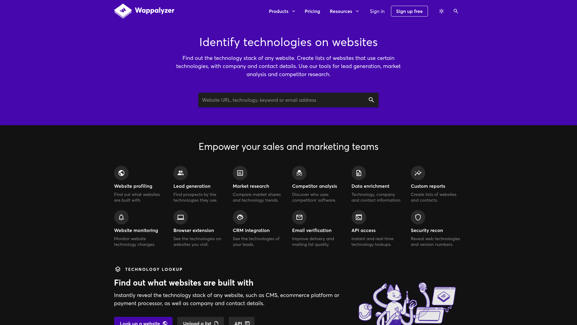 Wappalyzer screenshot