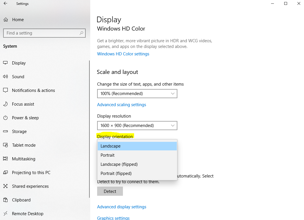 Simple device orientation sensor windows 10 что это