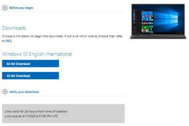 How to Download a Windows 10 ISO Directly | The Tech Basket